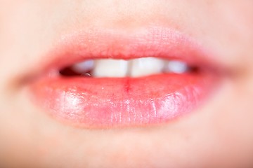 Image showing The lips of my beautiful and beloved girlfriend