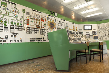 Image showing Control panel of a power plant