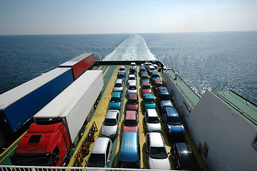 Image showing Sailing cars