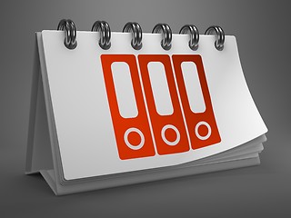 Image showing Desktop Calendar with Data Concept.