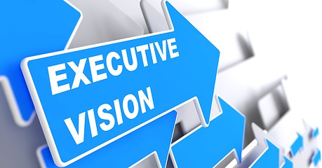 Image showing Executive Vision on Blue Arrow.