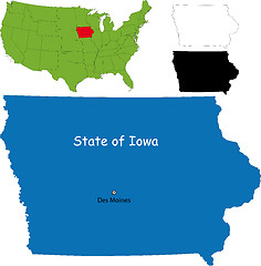 Image showing Iowa map