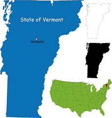 Image showing Vermont map