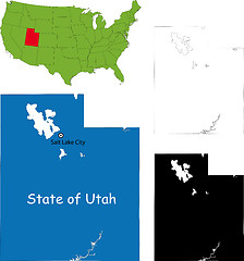 Image showing Utah map