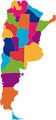 Image showing Argentina map