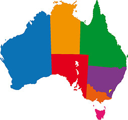 Image showing Australia map