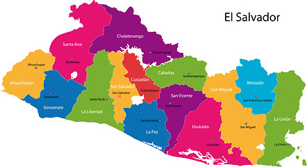 Image showing El Salvador map