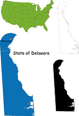 Image showing Delaware map