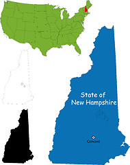 Image showing New hampshire map