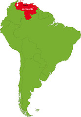 Image showing Venezuela map