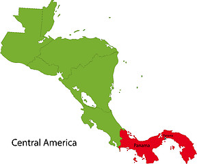 Image showing Panama map