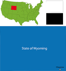 Image showing Wyoming map