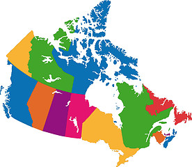 Image showing Canada map