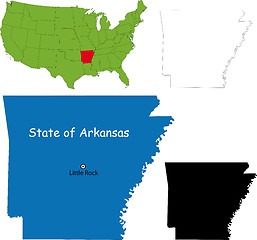 Image showing Arkansas map