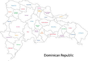 Image showing Dominican Republic map