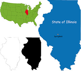 Image showing Illinois map