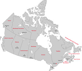 Image showing Gray Canada map