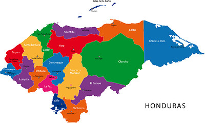 Image showing Honduras map