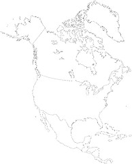 Image showing Contour North America