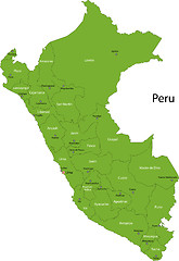 Image showing Peru map