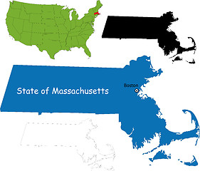 Image showing Massachusetts map