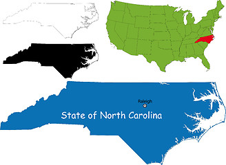 Image showing North carolina map