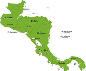 Image showing Green Central America