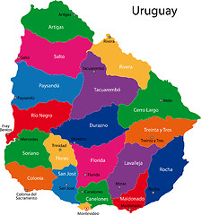 Image showing Uruguay map