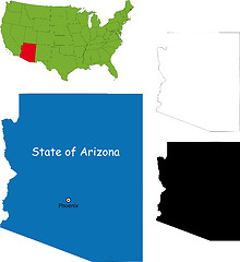 Image showing Arizona map