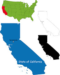 Image showing California map