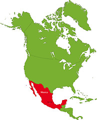 Image showing Location of Mexico