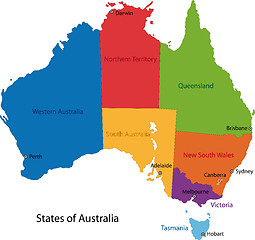 Image showing Australia map