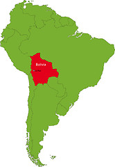 Image showing Bolivia map