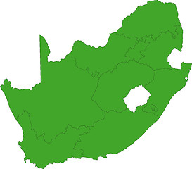 Image showing South Africa map