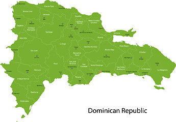 Image showing Dominican Republic map