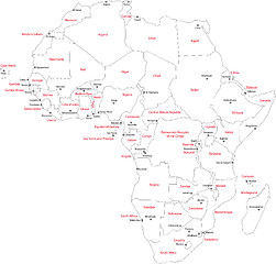 Image showing Africa map
