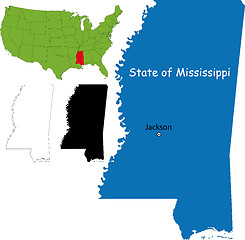 Image showing Mississippi map