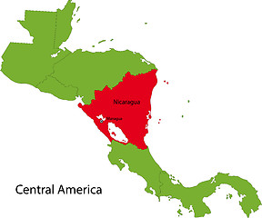 Image showing Nicaragua map