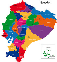 Image showing Ecuador map