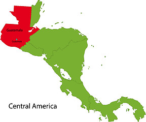 Image showing Guatemala map