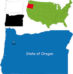 Image showing Oregon map