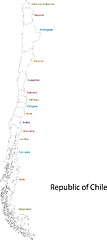 Image showing Chile map