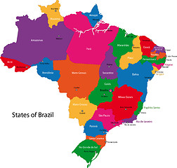 Image showing Brazil map