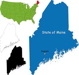 Image showing Maine map