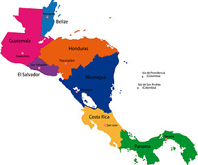 Image showing Central America map