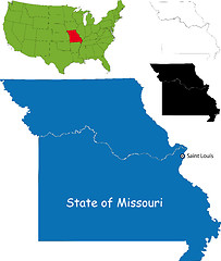 Image showing Missouri map