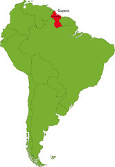 Image showing Guyana map