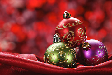 Image showing Christmas Baubles