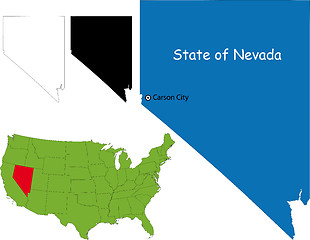 Image showing Nevada map