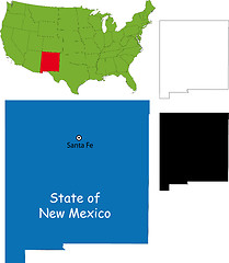 Image showing New mexico map